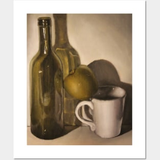 Wine Bottle Still Life Posters and Art